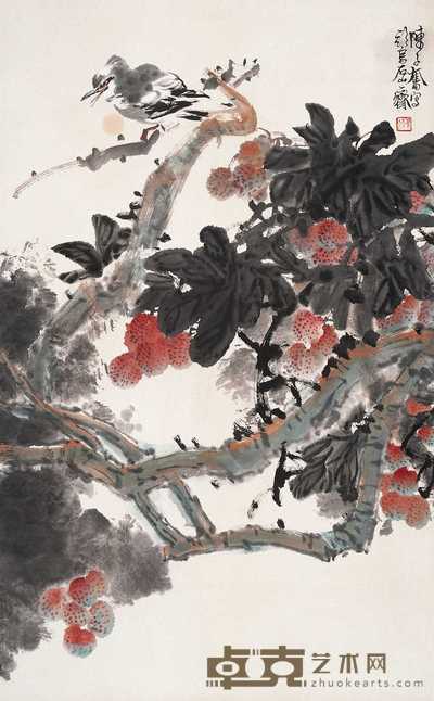陈子奋 花鸟 立轴 69×42cm